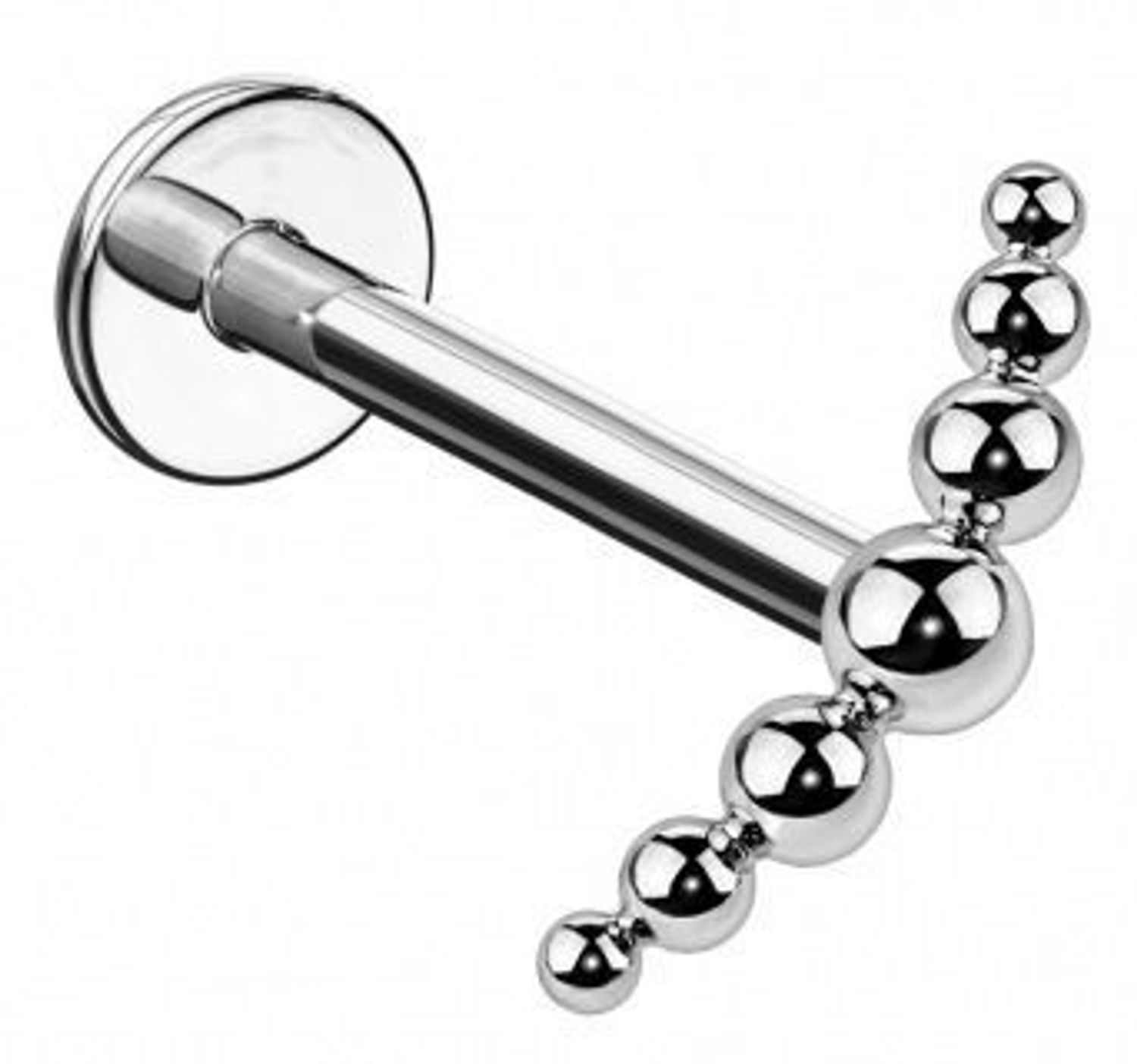 Czarny tytanowy labret typu cluster DIA-PW426 A1S – kolczyk z kuleczkami PVD.jpg